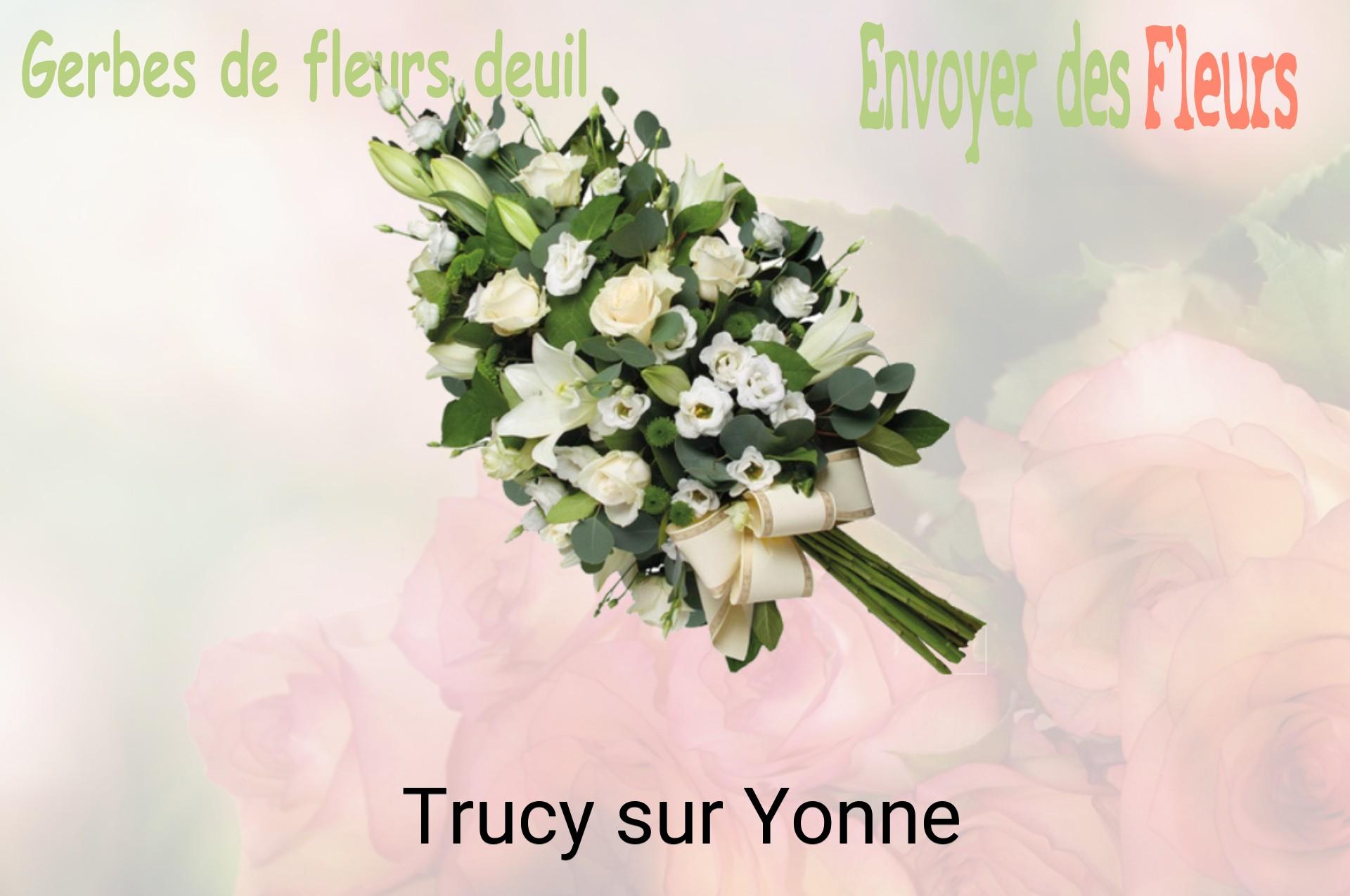 Gerbe de fleurs de deuil livrée à Trucy-sur-Yonne
